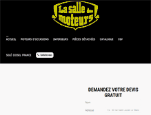 Tablet Screenshot of lasalledesmoteurs.fr